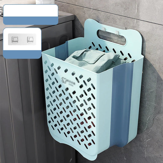 Cesta de Ropa Plegable de Pared 